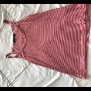 red and white striped brandy tank top